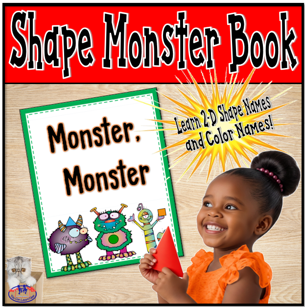 Shape Monster Book: 2-D Shapes