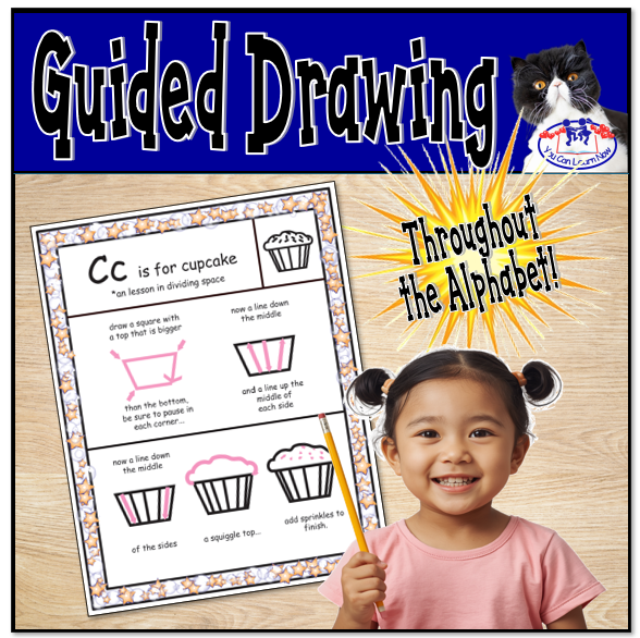 Guided Drawing Throughout the Alphabet