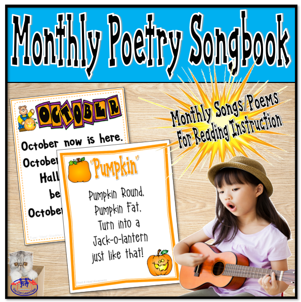 Monthly Poetry Songbook for Reading Instruction